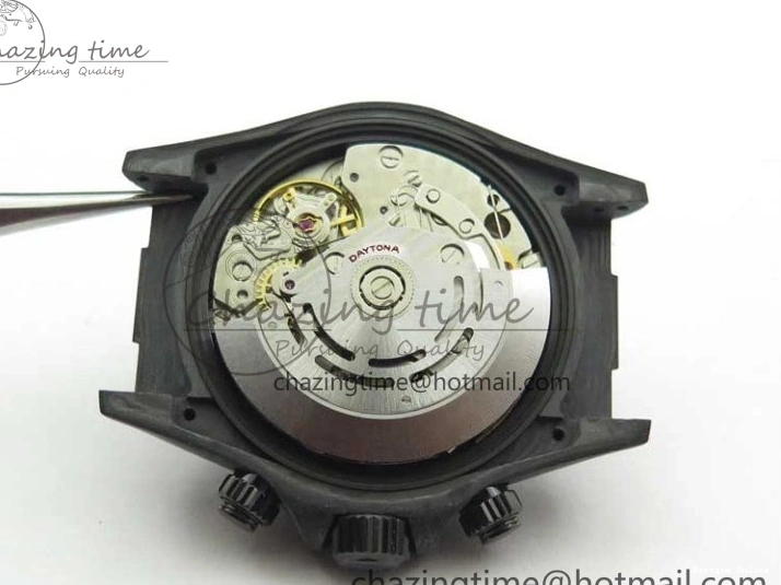 0601 Daytona DIW Carbon OMF Best Edition Black White Dial on Black Nylon Strap A OnTrend 2843